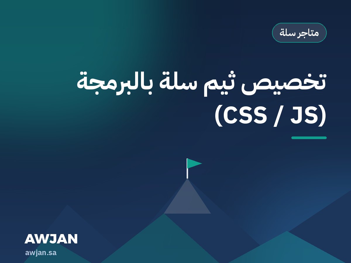 تخصيص ثيم سلة بالبرمجة (CSS / JS)